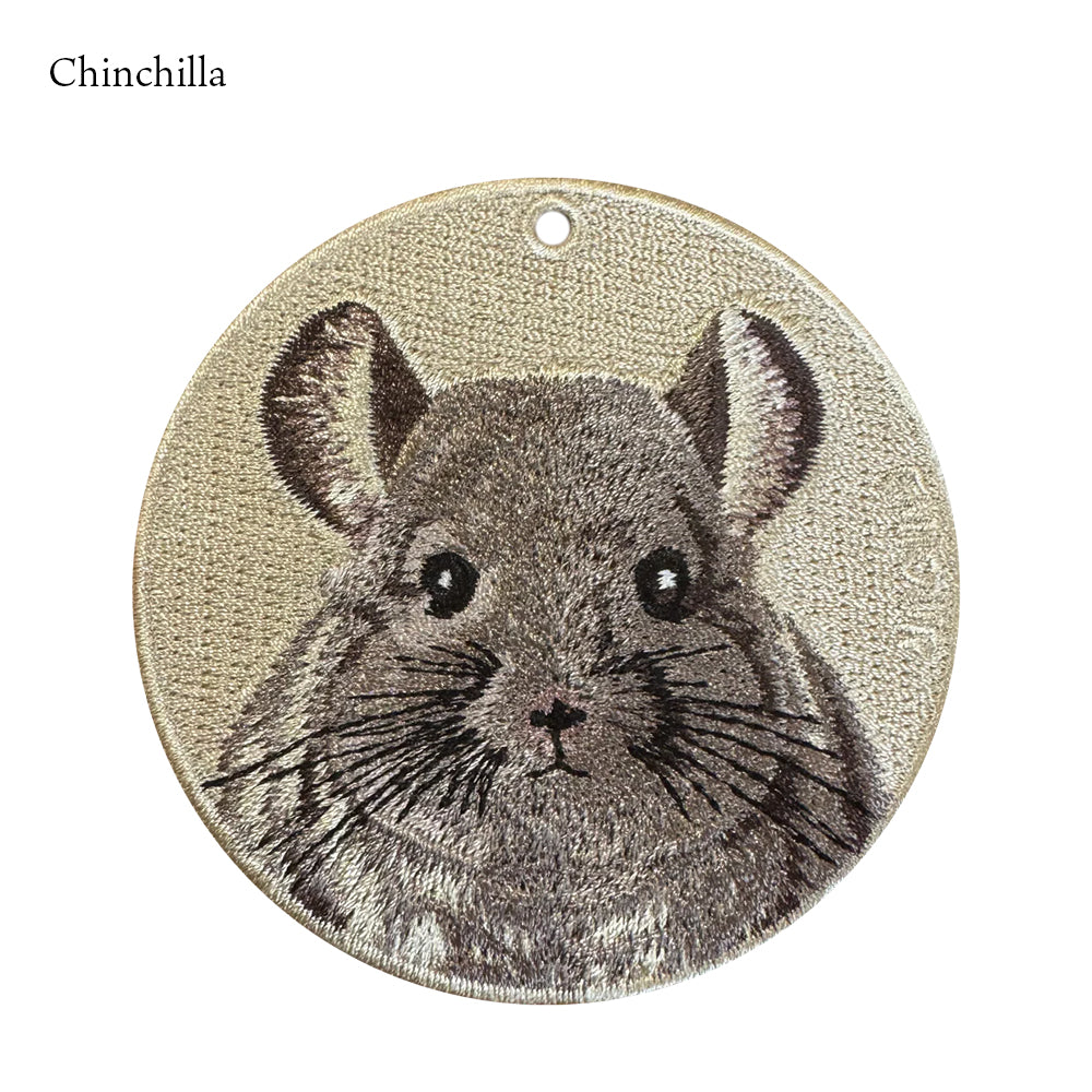 EMJOUR エンジュール 刺繍 キーホルダー チャーム 台湾 サル ワオキツネザル キツネザル プレーリードッグ チンチラネズミ リス プレゼント ギフト 贈り物 車 自転車 カギ 鍵 サファリ サバンナ 動物園 母の日