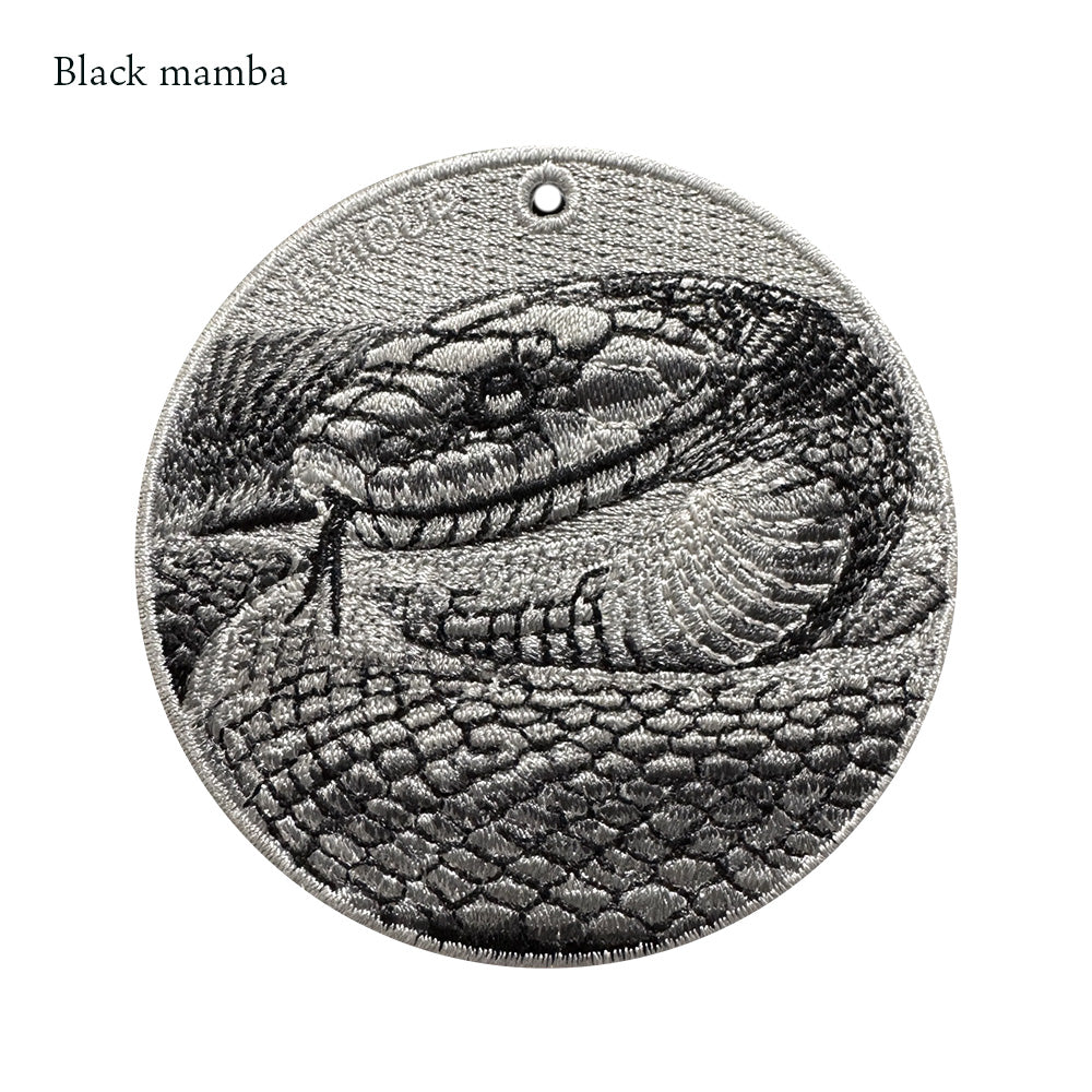 EMJOUR エンジュール 刺繍 キーホルダー チャーム 台湾 アナコンダ パイソン コブラ ブラックマンバ プレゼント ギフト 贈り物 車 自転車 カギ 鍵 サファリ サバンナ 動物園 母の日