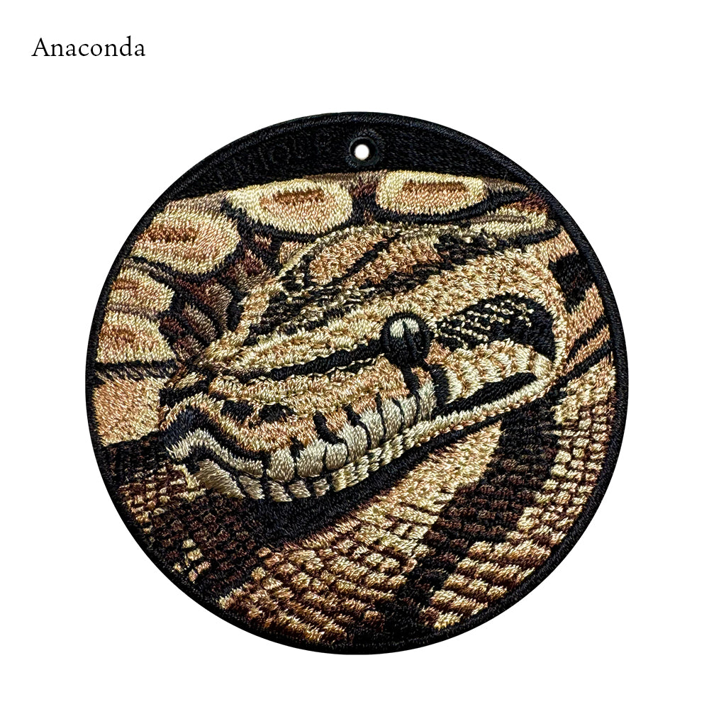 EMJOUR エンジュール 刺繍 キーホルダー チャーム 台湾 アナコンダ パイソン コブラ ブラックマンバ プレゼント ギフト 贈り物 車 自転車 カギ 鍵 サファリ サバンナ 動物園 母の日