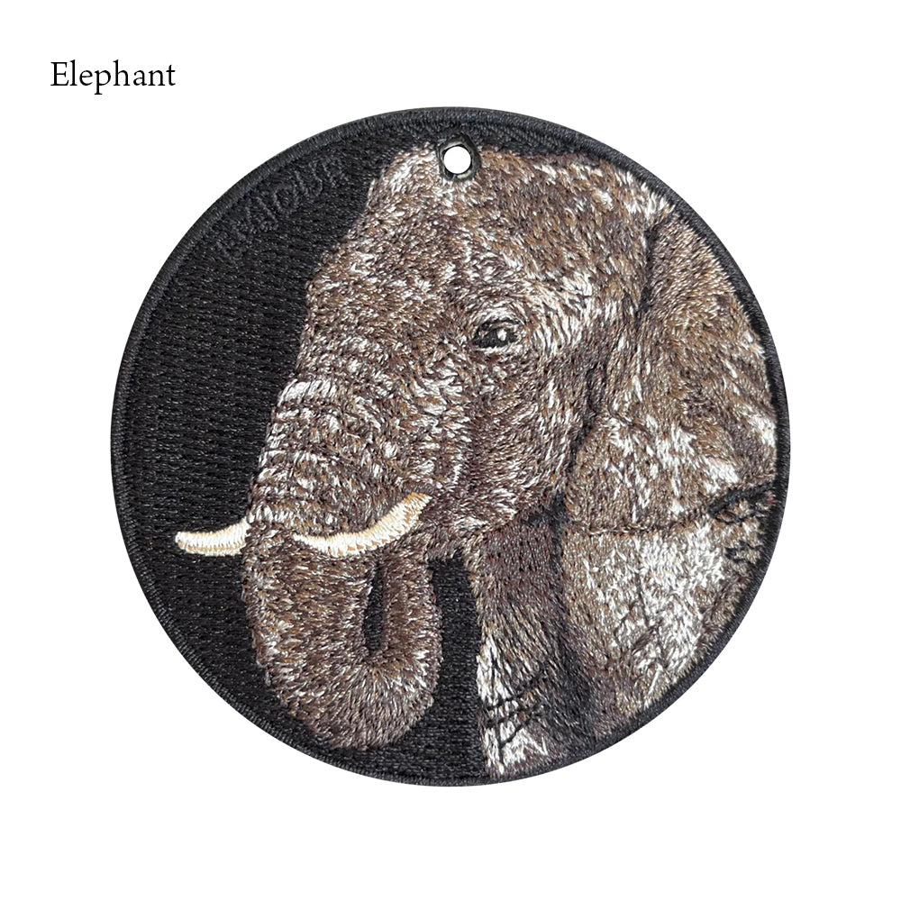 キーホルダー 動物 刺繍 ワッペン アニマル チャーム ゴリラ シマウマ パンダ クマ グッズ プレゼント ギフト 贈り物 新築祝い EMJOUR エンジュール 台湾 車 自転車 カギ 鍵 おしゃれ
