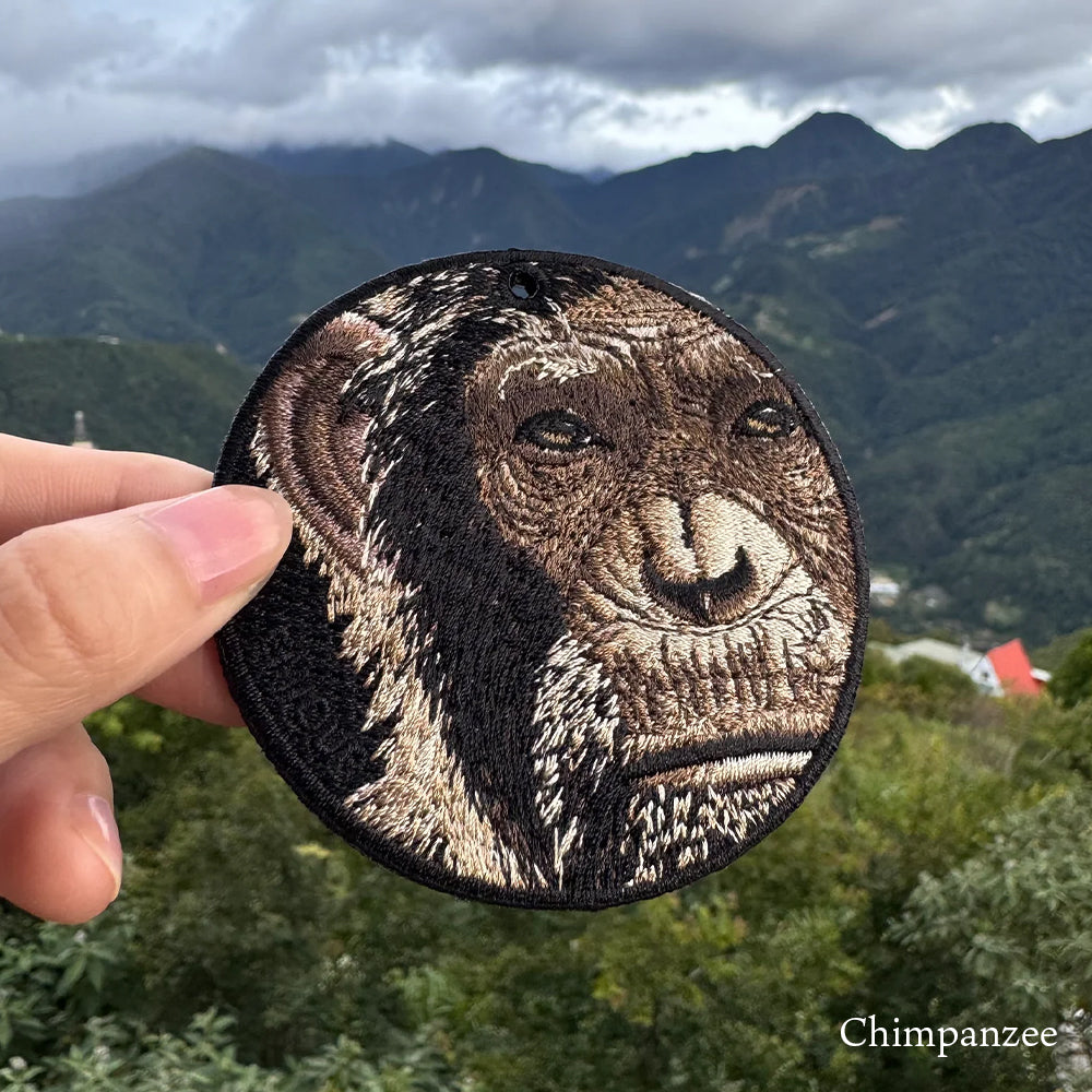 EMJOUR エンジュール 刺繍 キーホルダー チャーム 台湾 チーター ホワイトタイガー チンパンジー ベンガルヤマネコ プレゼント ギフト 贈り物 車 自転車 カギ 鍵 サファリ サバンナ 動物園 母の日