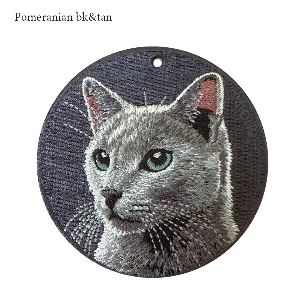 キーホルダー 猫 刺繍 ワッペン ネコ ネコ柄 アニマル チャーム ペット 動物  ベンガル アメリカンカール ペルシャ ロシアンブルー スフィンクス さくらネコ さくら猫 グッズ プレゼント ギフト 贈り物 新築祝い EMJOUR エンジュール 台湾 Taiwan cat neko 車 自転車 カギ 鍵 おしゃれ