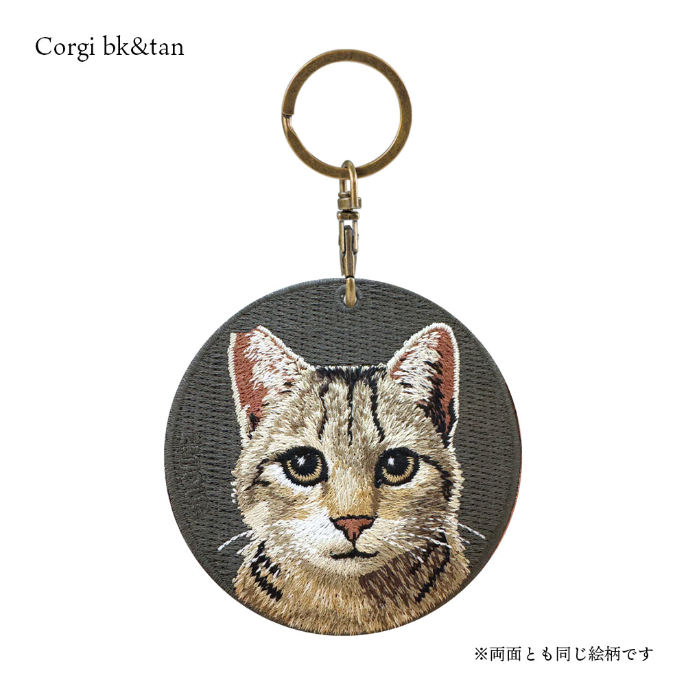 キーホルダー 猫 刺繍 ワッペン ネコ ネコ柄 アニマル チャーム ペット 動物  ベンガル アメリカンカール ペルシャ ロシアンブルー スフィンクス さくらネコ さくら猫 グッズ プレゼント ギフト 贈り物 新築祝い EMJOUR エンジュール 台湾 Taiwan cat neko 車 自転車 カギ 鍵 おしゃれ