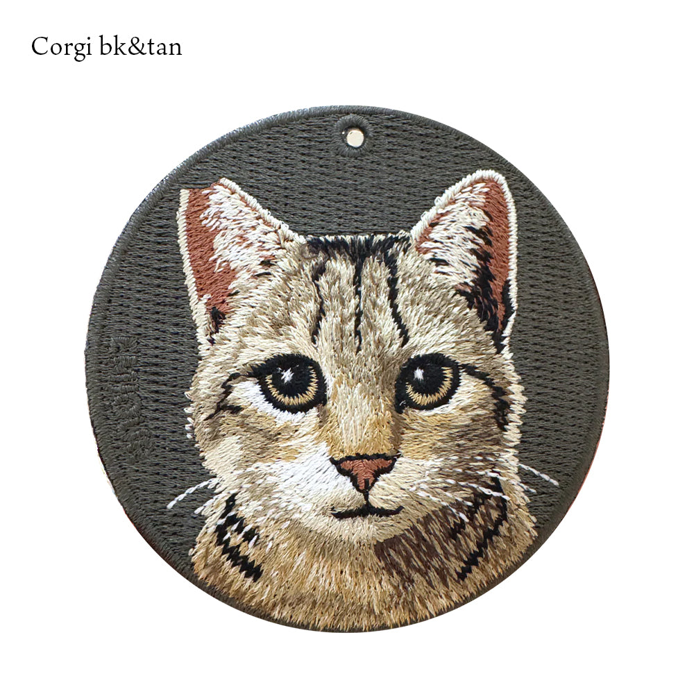 キーホルダー 猫 刺繍 ワッペン ネコ ネコ柄 アニマル チャーム ペット 動物  ベンガル アメリカンカール ペルシャ ロシアンブルー スフィンクス さくらネコ さくら猫 グッズ プレゼント ギフト 贈り物 新築祝い EMJOUR エンジュール 台湾 Taiwan cat neko 車 自転車 カギ 鍵 おしゃれ