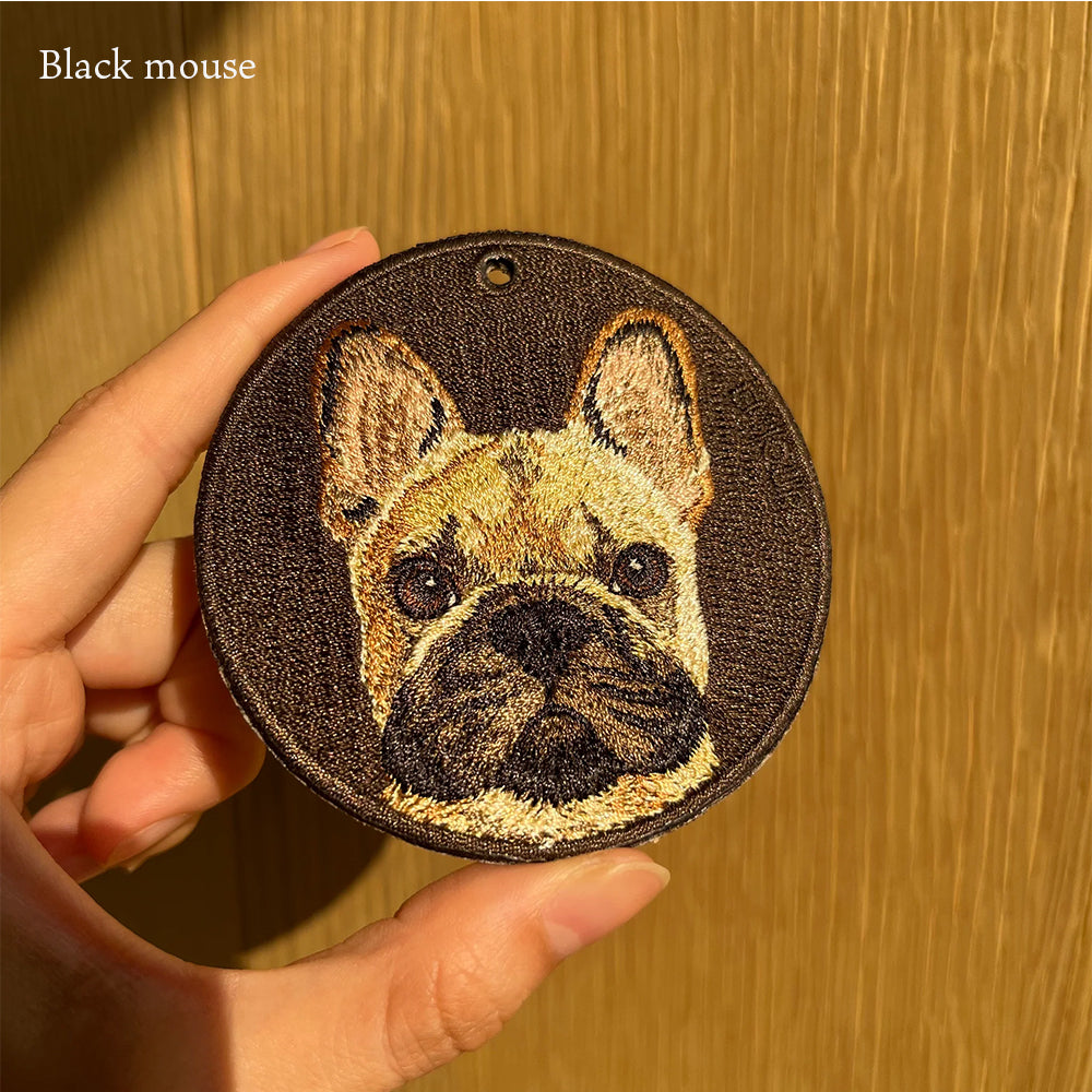 キーホルダー 犬 刺繍 ワッペン イヌ 犬柄 アニマル チャーム ホワイトドッグ ホワイトシェパード ドーベルマン ブルテリア アメリカンブリー フレンチブルドッグ フレブル ブラックマウス 動物 ペット グッズ プレゼント ギフト 贈り物 EMJOUR エンジュール 台湾 dog Taiwan 車 自転車 カギ 鍵 おしゃれ ペットロス
