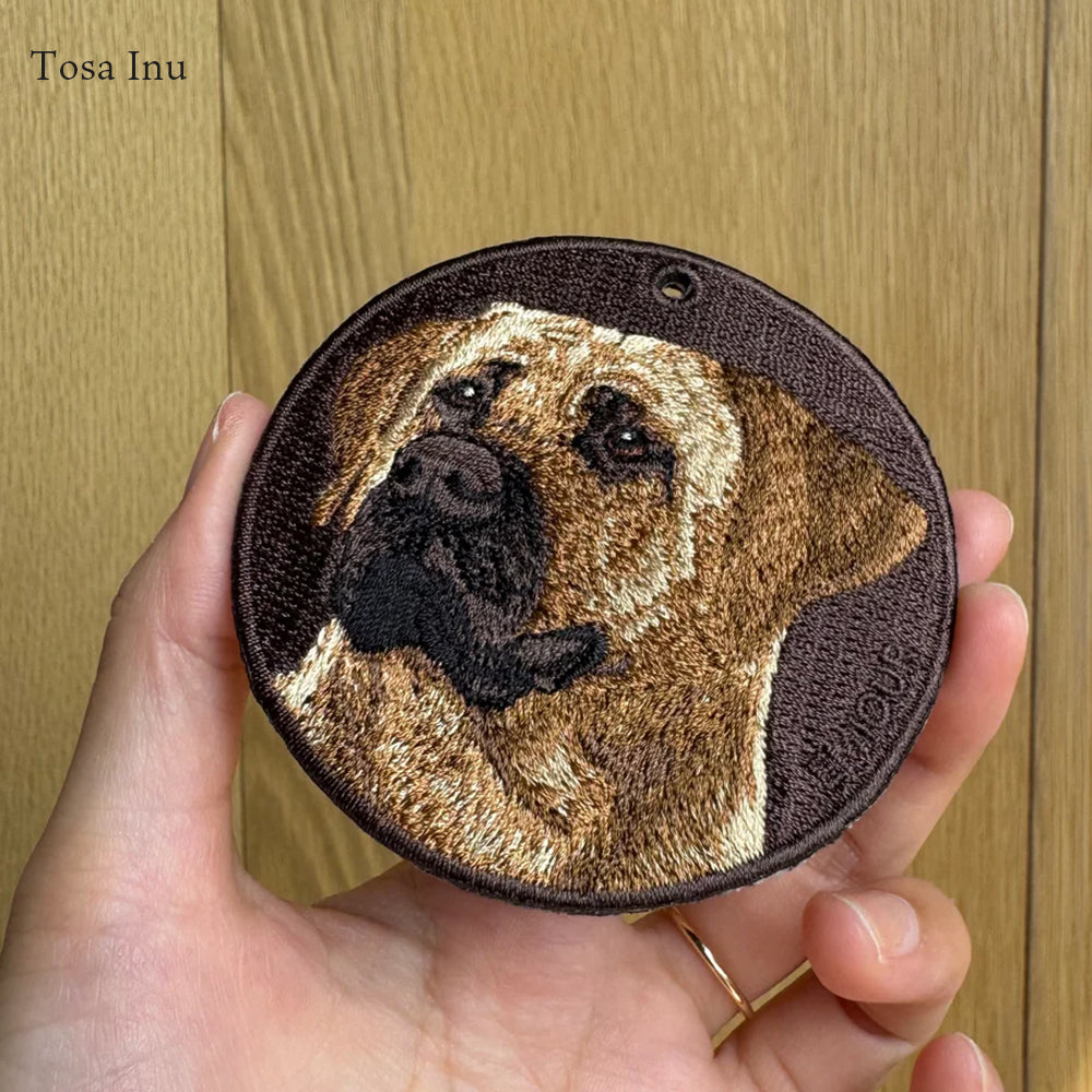 キーホルダー 犬 刺繍 ワッペン イヌ 犬柄 アニマル チャーム プードルホワイト 狆 チン スコティッシュテリア ブルドッグ 土佐犬 ぺット グッズ プレゼント ギフト 贈り物 クリスマス 新築祝い EMJOUR エンジュール 台湾 dog Taiwan ペットロス 車 自転車 カギ 鍵 おしゃれ