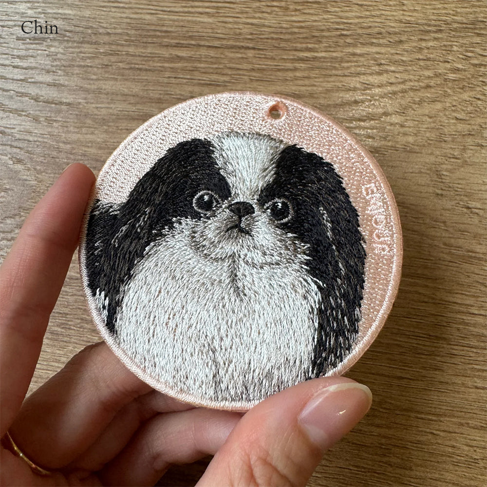 キーホルダー 犬 刺繍 ワッペン イヌ 犬柄 アニマル チャーム プードルホワイト 狆 チン スコティッシュテリア ブルドッグ 土佐犬 ぺット グッズ プレゼント ギフト 贈り物 クリスマス 新築祝い EMJOUR エンジュール 台湾 dog Taiwan ペットロス 車 自転車 カギ 鍵 おしゃれ