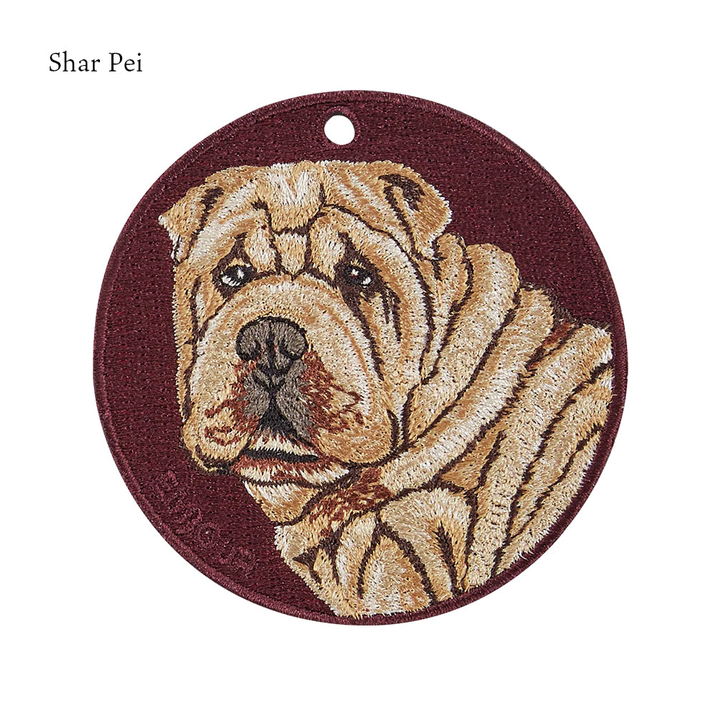 キーホルダー 犬 刺繍 ワッペン イヌ 犬柄 アニマル チャーム フレンチブルドッグ フレブル コッカー スパニエル アメコカ シャー ペイ ペット グッズ プレゼント ギフト 贈り物 新築祝い EMJOUR エンジュール 台湾 dog Taiwan 車 自転車 カギ 鍵 おしゃれ