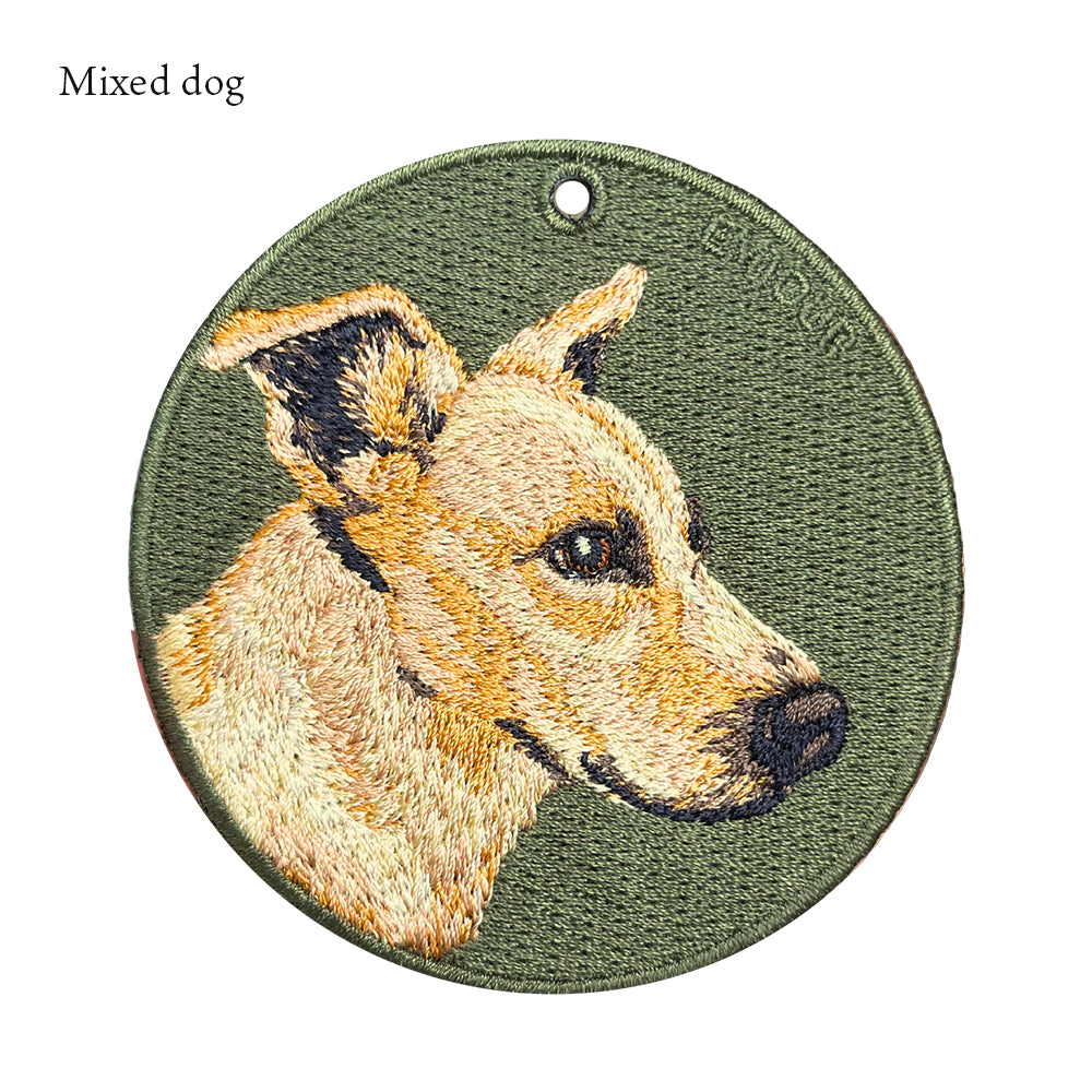 キーホルダー 犬 刺繍 ワッペン イヌ 犬柄 アニマル チャーム フレンチブルドッグ フレブル パグ シャー ペイ ペット グッズ プレゼント ギフト 贈り物 新築祝い EMJOUR エンジュール 台湾 dog Taiwan 車 自転車 カギ 鍵 おしゃれ
