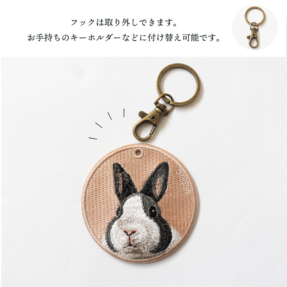 キーホルダー 犬 刺繍 ワッペン イヌ 犬 アニマル チャーム ジャックラッセル ジャック ヨークシャテリア ヨーキー ダッチディーコイスパニエル シェットランド シェルティ アメリカンコッカー アメコカ ペット グッズ プレゼント EMJOUR エンジュール ペットロス デコピン
