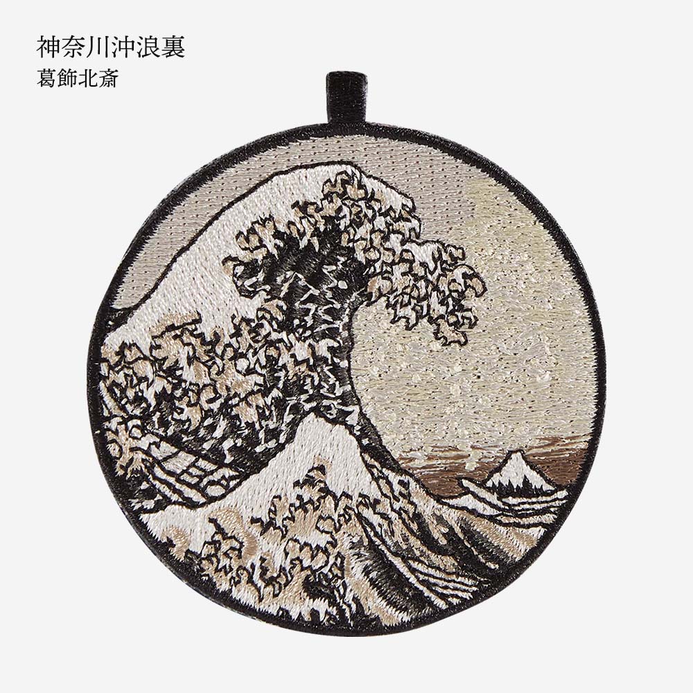 キーホルダー 刺繍 名画 チャーム 刺繍キーホルダー ゴッホ 葛飾北斎 クリムト ダ・ヴィンチ 星月夜 神奈川沖浪裏 接吻 モナ・リザ 白貂を抱く貴婦人 ウィトルウィウス 人体図 キーリング プレゼント ギフト 贈り物 EMJOUR エンジュール 台湾 Taiwan アート 名画