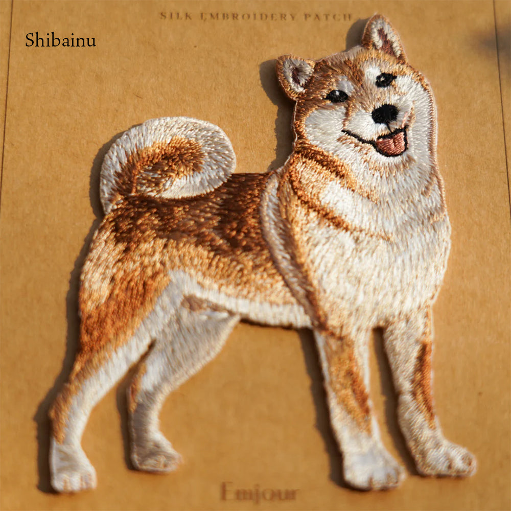 ワッペン 刺繍ワッペン アイロンワッペン 犬 刺繍 イヌ 柴犬 サモエド ゴールデンレトリバー ゴールデンレトリーバー コーギー シュナウザー シュナ トイプードル トイプ 動物 ペット グッズ プレゼント ギフト 贈り物 誕生日 EMJOUR エンジュール 台湾 ハンドメイド 手芸 アップリケ