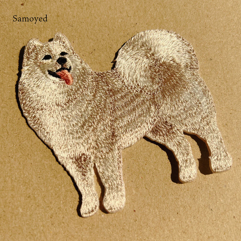 ワッペン 刺繍ワッペン アイロンワッペン 犬 刺繍 イヌ 柴犬 サモエド ゴールデンレトリバー ゴールデンレトリーバー コーギー シュナウザー シュナ トイプードル トイプ 動物 ペット グッズ プレゼント ギフト 贈り物 誕生日 EMJOUR エンジュール 台湾 ハンドメイド 手芸 アップリケ