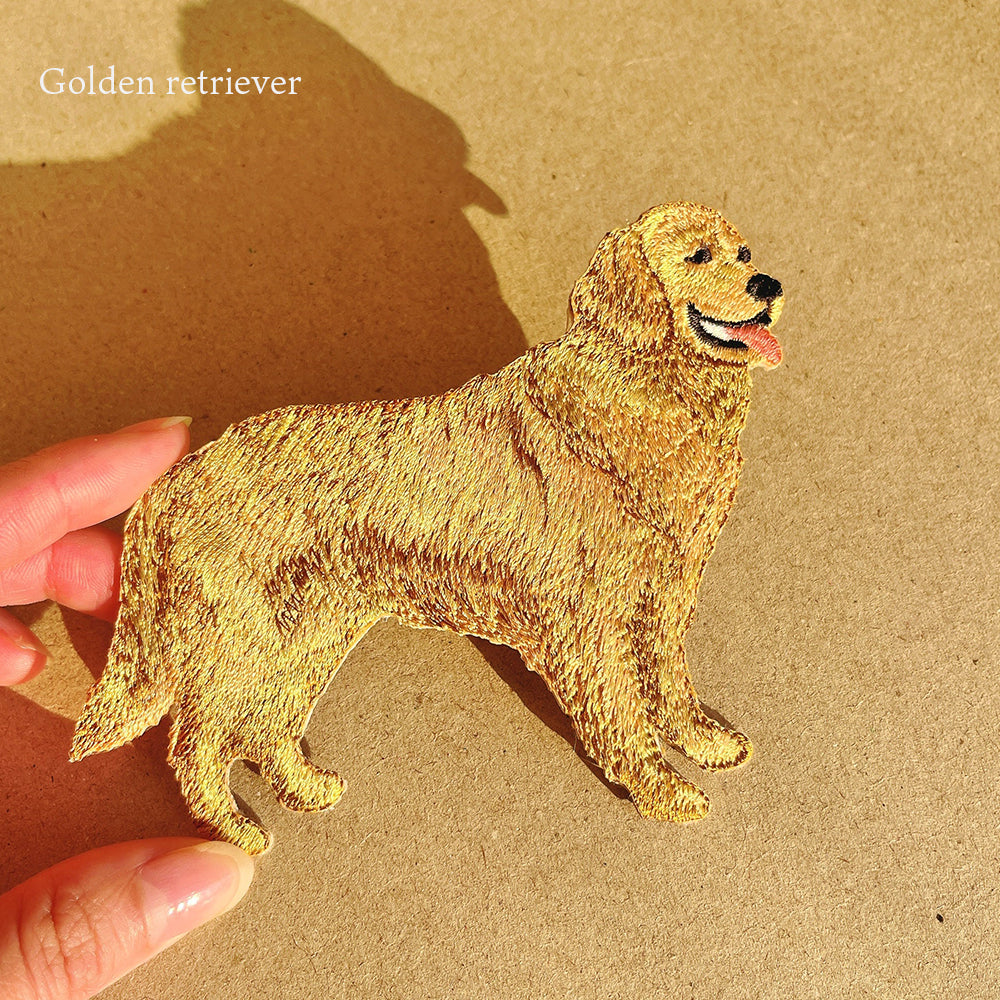 ワッペン 刺繍ワッペン アイロンワッペン 犬 刺繍 イヌ 柴犬 サモエド ゴールデンレトリバー ゴールデンレトリーバー コーギー シュナウザー シュナ トイプードル トイプ 動物 ペット グッズ プレゼント ギフト 贈り物 誕生日 EMJOUR エンジュール 台湾 ハンドメイド 手芸 アップリケ