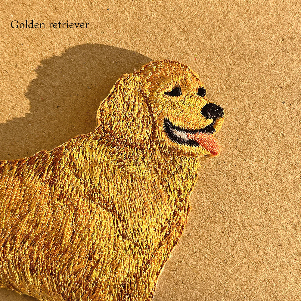ワッペン 刺繍ワッペン アイロンワッペン 犬 刺繍 イヌ 柴犬 サモエド ゴールデンレトリバー ゴールデンレトリーバー コーギー シュナウザー シュナ トイプードル トイプ 動物 ペット グッズ プレゼント ギフト 贈り物 誕生日 EMJOUR エンジュール 台湾 ハンドメイド 手芸 アップリケ