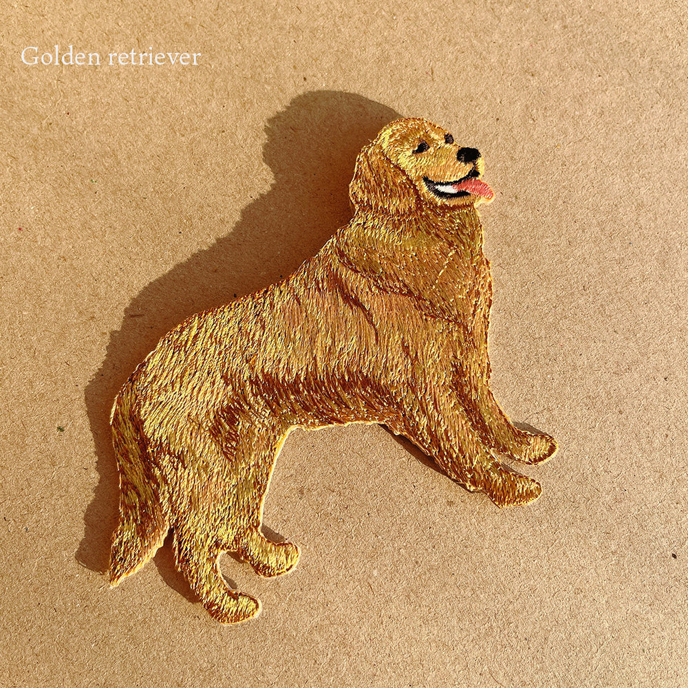 ワッペン 刺繍ワッペン アイロンワッペン 犬 刺繍 イヌ 柴犬 サモエド ゴールデンレトリバー ゴールデンレトリーバー コーギー シュナウザー シュナ トイプードル トイプ 動物 ペット グッズ プレゼント ギフト 贈り物 誕生日 EMJOUR エンジュール 台湾 ハンドメイド 手芸 アップリケ