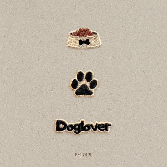 ワッペン 刺繍ワッペン アイロンワッペン 犬 刺繍 イヌ 足跡 うさぎ ウサギ  動物 ペット グッズ プレゼント ギフト 贈り物 EMJOUR エンジュール  台湾 ハンドメイド 手芸 アップリケ