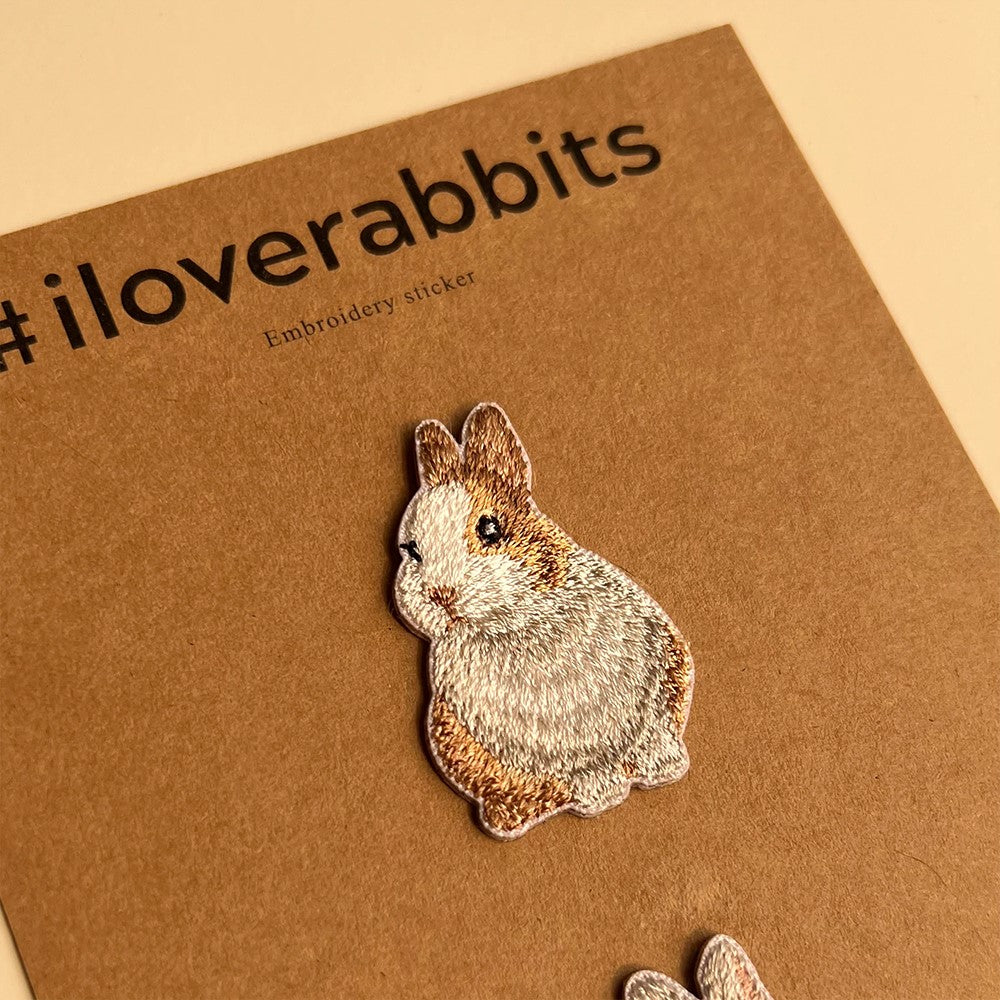 ワッペン 刺繍ワッペン アイロンワッペン 犬 刺繍 イヌ 足跡 うさぎ ウサギ  動物 ペット グッズ プレゼント ギフト 贈り物 EMJOUR エンジュール  台湾 ハンドメイド 手芸 アップリケ