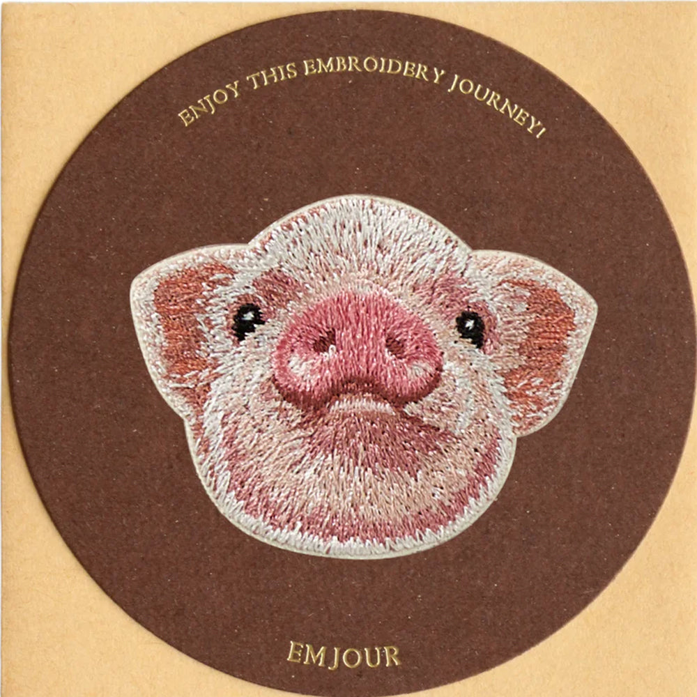 正規品 ワッペン 刺繍ワッペン アイロンワッペン ブタ 豚 子ブタ カピバラ レッサーパンダ うさぎ ホーランドロップ モルモット ゴールデンハムスター 刺繍 ペット グッズ EMJOUR エンジュール 台湾 ハンドメイド 手芸 アップリケ ステッカー 動物 動物園
