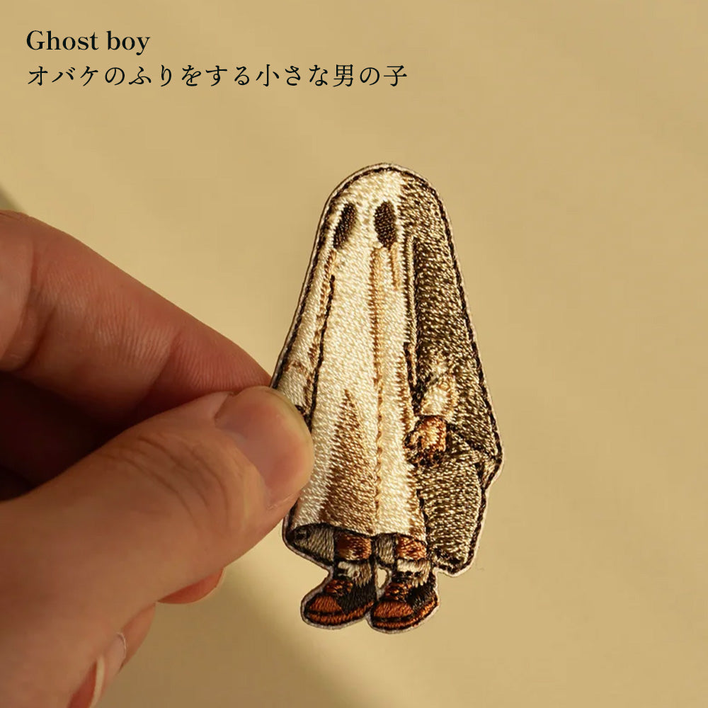 正規品 ワッペン 刺繍ワッペン アイロンワッペン ハロウィン おばけ カボチャ ランタン 刺繍 グッズ EMJOUR エンジュール 台湾 ハンドメイド 手芸 アップリケ ステッカー