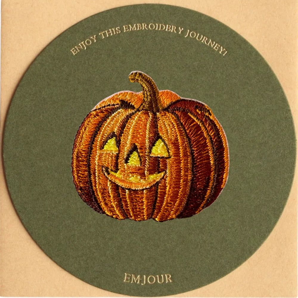 正規品 ワッペン 刺繍ワッペン アイロンワッペン ハロウィン おばけ カボチャ ランタン 刺繍 グッズ EMJOUR エンジュール 台湾 ハンドメイド 手芸 アップリケ ステッカー