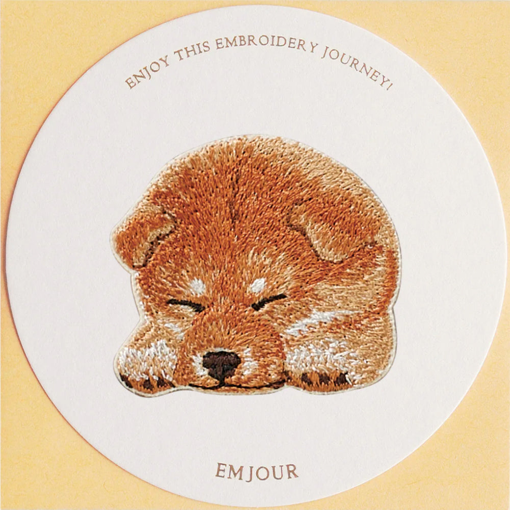 ワッペン 刺繍ワッペン アイロンワッペン 犬 刺繍 イヌ 柴犬 赤柴 白柴 秋田犬 子犬 動物 ペット グッズ プレゼント ギフト 贈り物 誕生日 EMJOUR エンジュール 母の日 台湾 ハンドメイド 手芸 アップリケ ステッカー