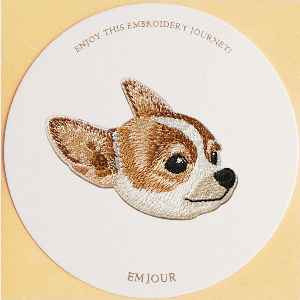 ワッペン 刺繍ワッペン アイロンワッペン 犬 刺繍 イヌ ポメラニアン ポメ チワワ ブルテリア ブル 動物 ペット グッズ プレゼント ギフト 贈り物 誕生日 EMJOUR エンジュール 母の日 台湾 ハンドメイド 手芸 アップリケ ステッカー