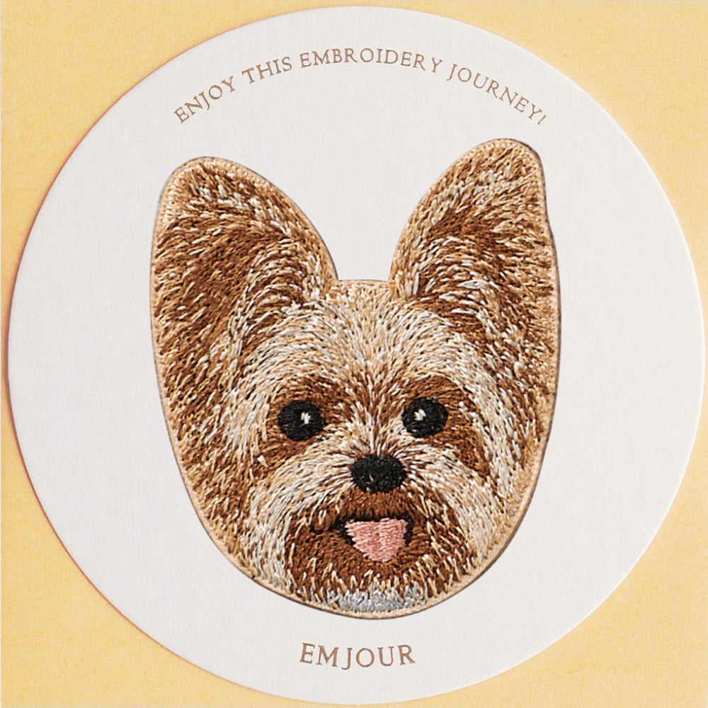 ワッペン 刺繍ワッペン アイロンワッペン 犬 刺繍 イヌ ヨークシャーテリア ヨークシャ ヨーキー マルチーズ シュナウザー シュナ シーズー ペキニーズ ペキ 動物 ペット グッズ プレゼント ギフト EMJOUR エンジュール 母の日 台湾 ハンドメイド 手芸 アップリケ ステッカー