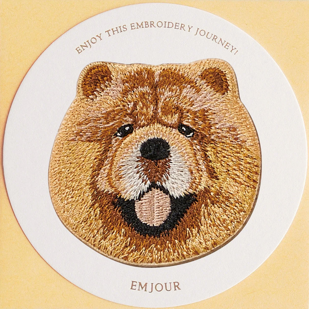 ワッペン 刺繍ワッペン アイロンワッペン 犬 刺繍 イヌ ブラックマウス フレンチブルドッグ フレブル パグ チャウチャウ ゴールデンレトリバー ゴールデン 動物 ペット グッズ プレゼント ギフト EMJOUR エンジュール 台湾 ハンドメイド 手芸 アップリケ ステッカー