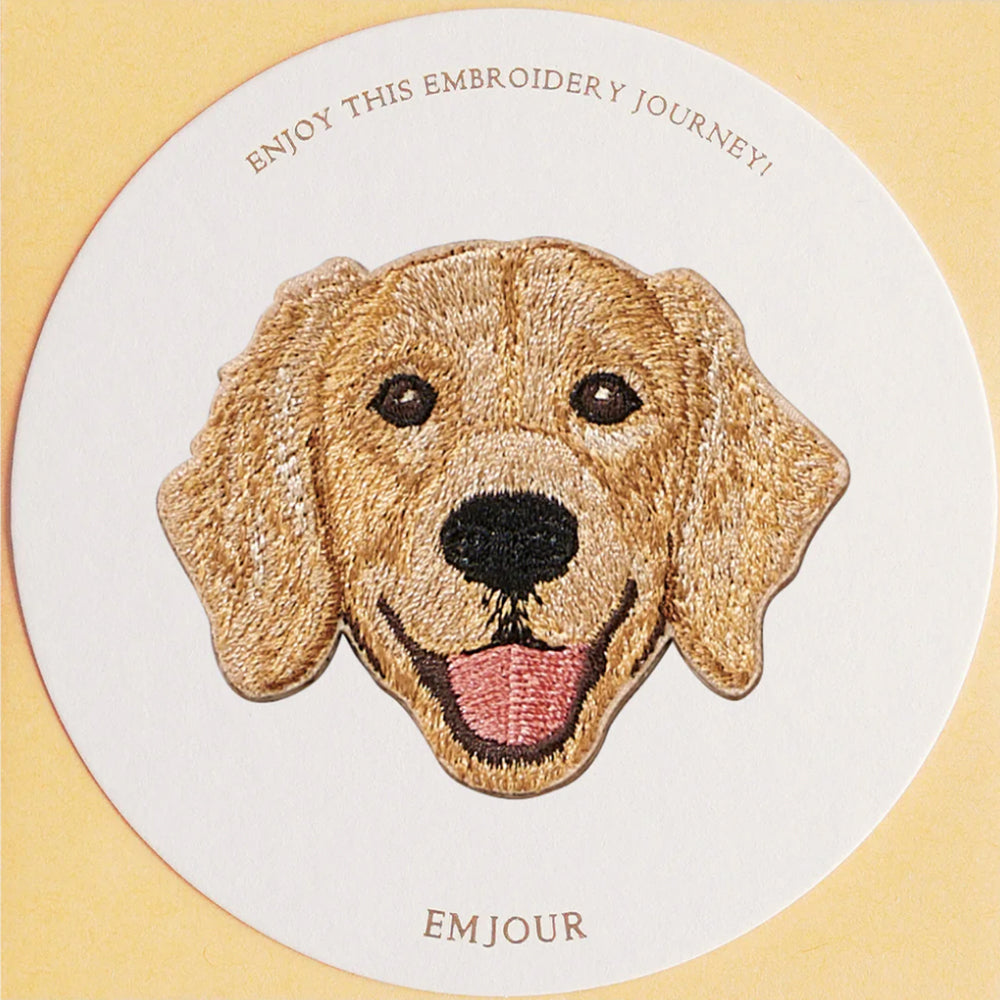 ワッペン 刺繍ワッペン アイロンワッペン 犬 刺繍 イヌ ブラックマウス フレンチブルドッグ フレブル パグ チャウチャウ ゴールデンレトリバー ゴールデン 動物 ペット グッズ プレゼント ギフト EMJOUR エンジュール 台湾 ハンドメイド 手芸 アップリケ ステッカー