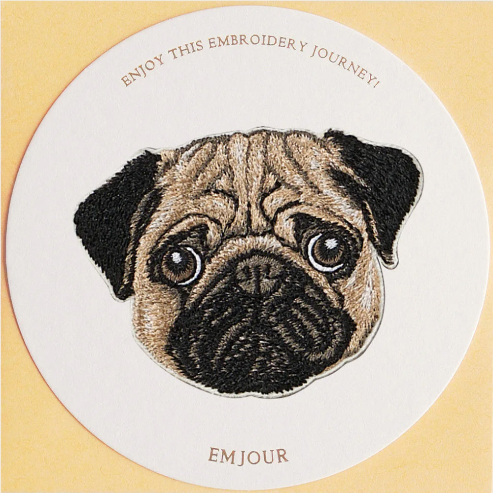 ワッペン 刺繍ワッペン アイロンワッペン 犬 刺繍 イヌ ブラックマウス フレンチブルドッグ フレブル パグ チャウチャウ ゴールデンレトリバー ゴールデン 動物 ペット グッズ プレゼント ギフト EMJOUR エンジュール 台湾 ハンドメイド 手芸 アップリケ ステッカー