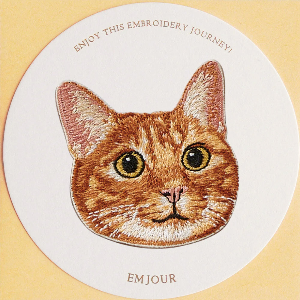 ワッペン 刺繍ワッペン アイロンワッペン 猫 刺繍 ネコ 茶トラ 茶虎 ハチワレ はちわれ 三毛猫 キジ白 キジシロ トラネコ 虎猫 動物 ペット グッズ プレゼント ギフト 贈り物 誕生日 EMJOUR エンジュール 母の日 台湾 ハンドメイド 手芸 アップリケ ステッカー