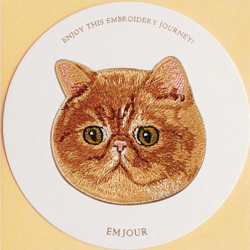 ワッペン 刺繍ワッペン アイロンワッペン 猫 刺繍 ネコ 黒猫 白猫 ロシアンブルー ブリティッシュショートヘア ブリショー シャム ガーフィールド 動物 ペット グッズ プレゼント ギフト 贈り物 誕生日 EMJOUR エンジュール 母の日 台湾 ハンドメイド 手芸 アップリケ ステッカー