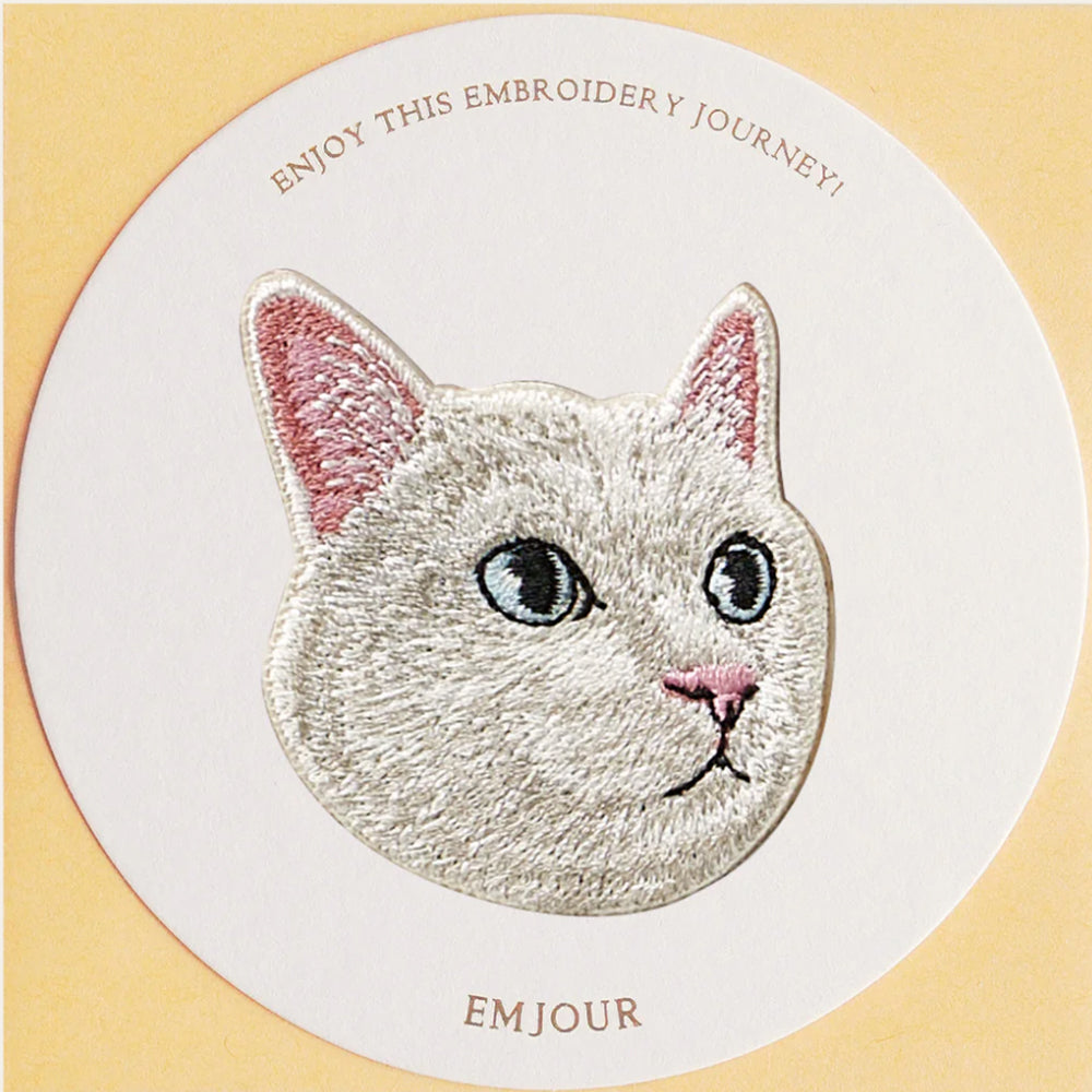 ワッペン 刺繍ワッペン アイロンワッペン 猫 刺繍 ネコ 黒猫 白猫 ロシアンブルー ブリティッシュショートヘア ブリショー シャム ガーフィールド 動物 ペット グッズ プレゼント ギフト 贈り物 誕生日 EMJOUR エンジュール 母の日 台湾 ハンドメイド 手芸 アップリケ ステッカー