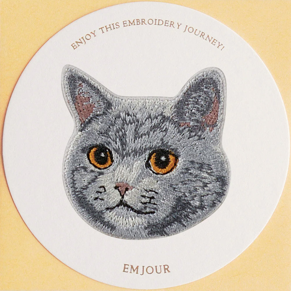 ワッペン 刺繍ワッペン アイロンワッペン 猫 刺繍 ネコ 黒猫 白猫 ロシアンブルー ブリティッシュショートヘア ブリショー シャム ガーフィールド 動物 ペット グッズ プレゼント ギフト 贈り物 誕生日 EMJOUR エンジュール 母の日 台湾 ハンドメイド 手芸 アップリケ ステッカー