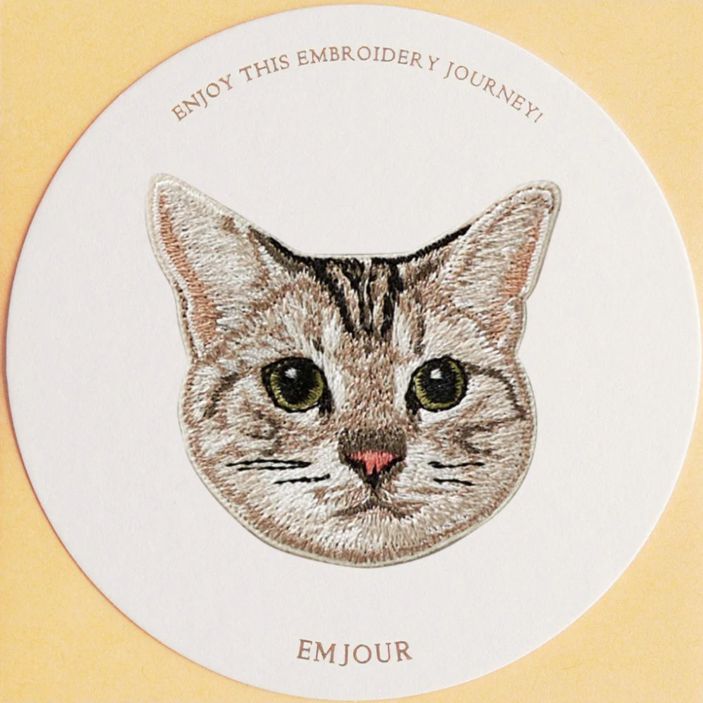ワッペン 刺繍ワッペン アイロンワッペン 猫 刺繍 ネコ アメリカンショートヘア アメショー ブリティッシュショートヘア ブリショー スコティッシュフォールド ラグドール ペット グッズ EMJOUR エンジュール 台湾 ハンドメイド 手芸 アップリケ ステッカー