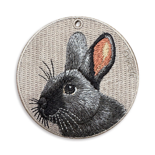 EMJOUR 刺繍キーホルダー 両面 うさぎ ラビット animal 動物 – Emjour