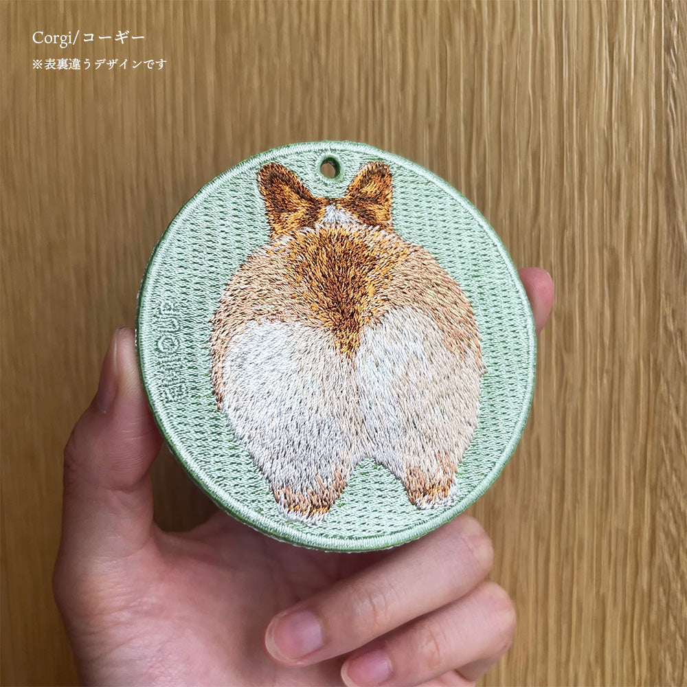 キーホルダー 刺繍 柴犬 コーギー アメリカンショートヘア アメショ おしり 後ろ 日本犬 刺繍キーホルダー キーチェーン 鍵 車 お祝い プチプレゼント プチギフト 入学祝い 卒業祝い 就職祝い ペット 誕生日プレゼント 母の日 ペットロス 人気 EMJOUR エンジュール 可愛い