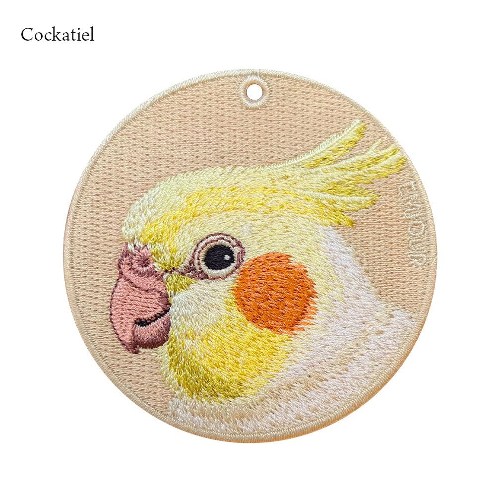 キーホルダー 刺繍 鳥 小鳥 動物 アニマル チャーム 刺繍キーホルダー オキナインコ インコ フラミンゴ ヨウム オカメインコ コウゴウイ –  Emjour Japan