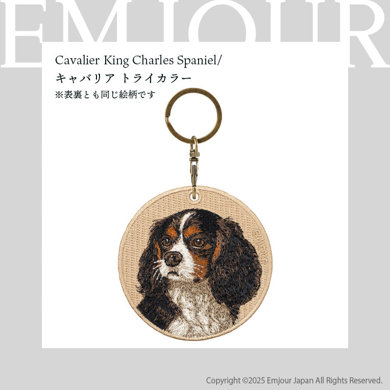 キーホルダー 犬 刺繍 ワッペン イヌ 犬柄 アニマル チャーム ダックスフンド ダックス キャバリア 動物 ペット グッズ プレゼント ギフト 贈り物 EMJOUR エンジュール 台湾 dog Taiwan 車 自転車 カギ 鍵 おしゃれ ペットロス