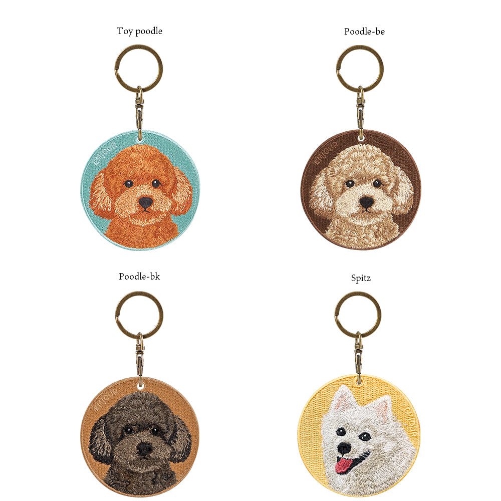 キーホルダー 犬 刺繍 ワッペン イヌ 犬柄 アニマル チャーム トイプードル トイプ スピッツ ペット グッズ プレゼント ギフト 贈り物 –  Emjour Japan