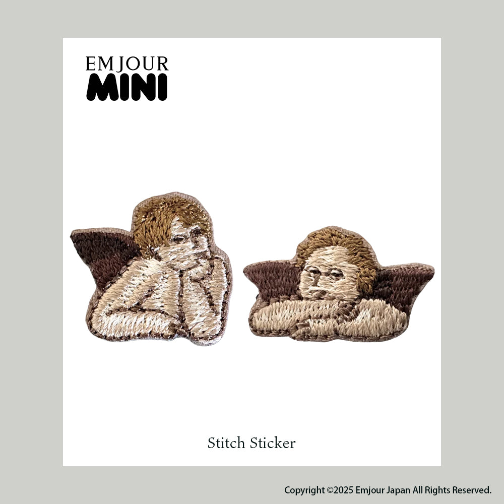正規品 ワッペン 刺繍ワッペン 絵画 アート 落穂拾い モナ・リザ 真珠