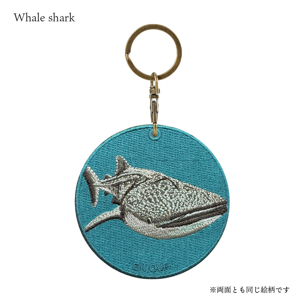 キーホルダー 刺繍 動物 アニマル チャーム 刺繍キーホルダー アシカ サメ ジンベイザメ アザラシ 水族館 キーリング プレゼント 入学祝い かわいい ギフト 贈り物 EMJOUR エンジュール 台湾 車 自転車 カギ 鍵 ペット 海 魚 母の日 クリスマス